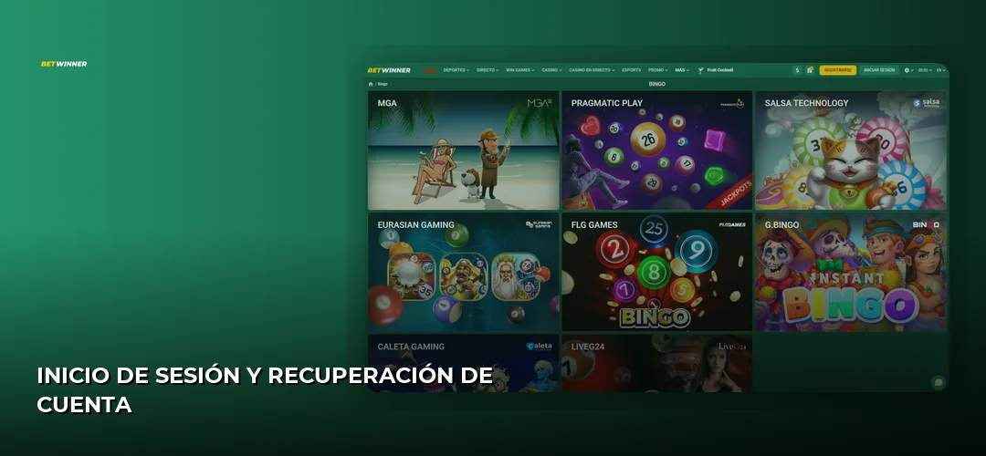 Inicio de sesión y recuperación de cuenta