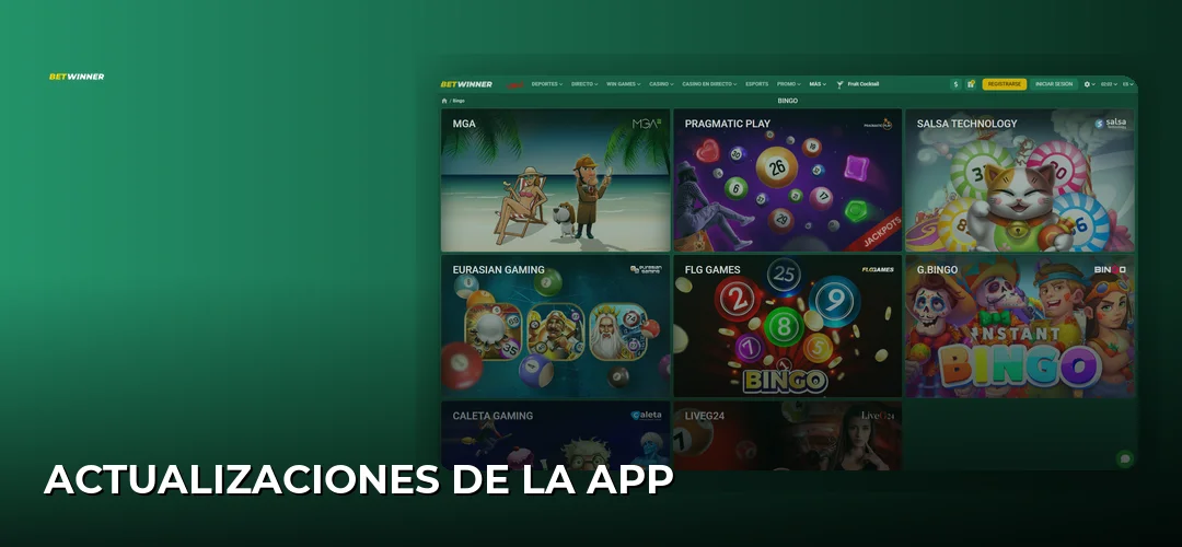 Actualizaciones de la app