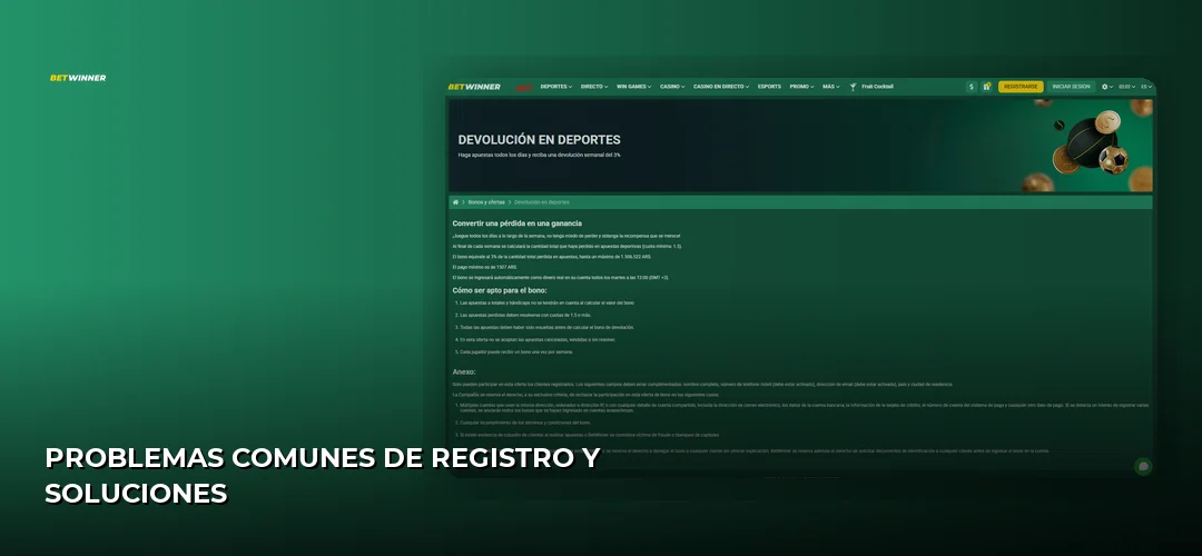 Problemas comunes de registro y soluciones