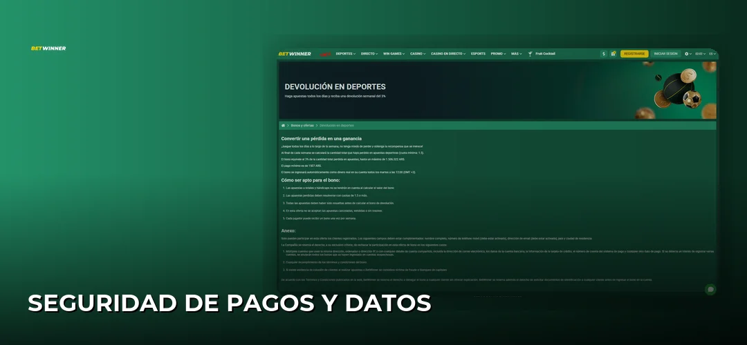 Seguridad de pagos y datos
