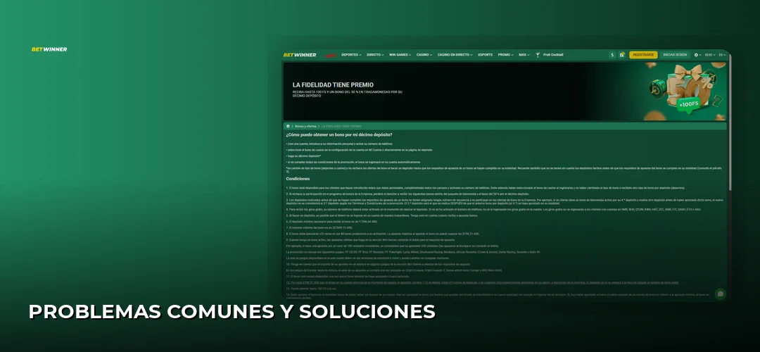 Problemas comunes y soluciones